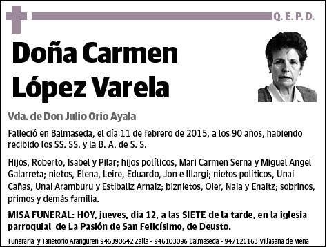 LOPEZ VARELA,CARMEN