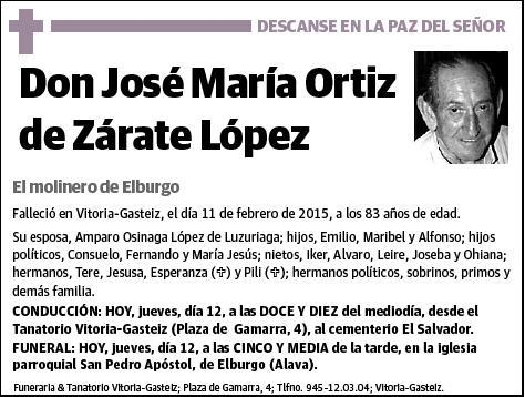 ORTIZ DE ZARATE LOPEZ,JOSE MARIA