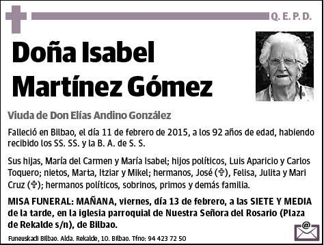 MARTINEZ GOMEZ,ISABEL