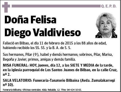 DIEGO VALDIVIESO,FELISA