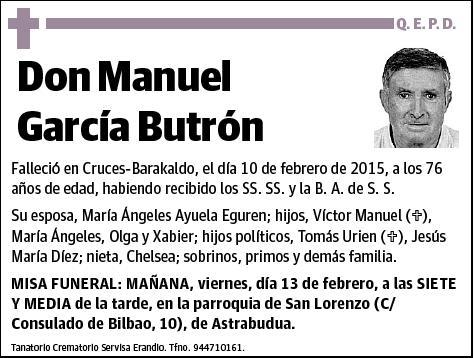 GARCIA BUTRON,MANUEL