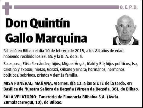 GALLO MARQUINA,QUINTIN