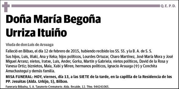 URRIZA ITUIÑO,MARIA BEGOÑA