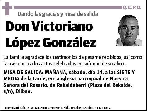 LOPEZ GONZALEZ,VICTORIANO