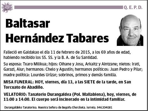 HERNANDEZ TABARES,BALTASAR