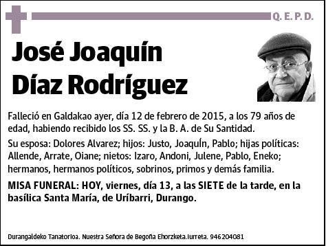 DIAZ RODRIGUEZ,JOSE JOAQUIN