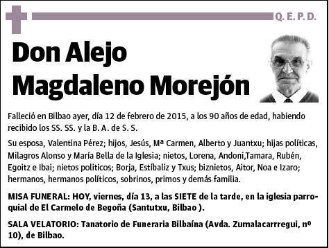 MAGDALENO MOREJON,ALEJO