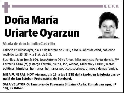 URIARTE OYARZUN,MARIA