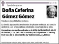 GOMEZ GOMEZ,CEFERINA