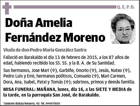 FERNANDEZ MORENO,AMELIA