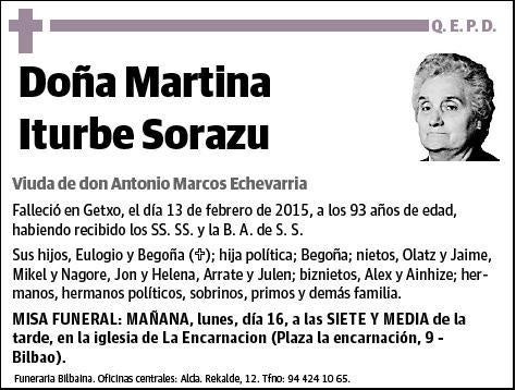 ITURBE SORAZU,MARTINA