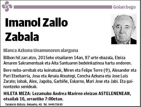 ZALLO ZABALA,IMANOL