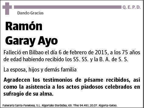 GARAY AYO,RAMON