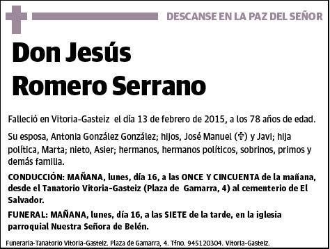 ROMERO SERRANO,JESUS