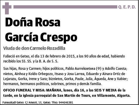 GARCIA CRESPO,ROSA