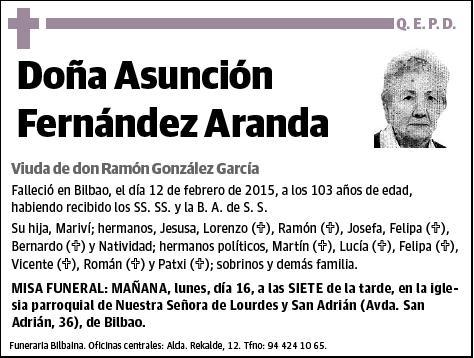 FERNANDEZ ARANDA,ASUNCION