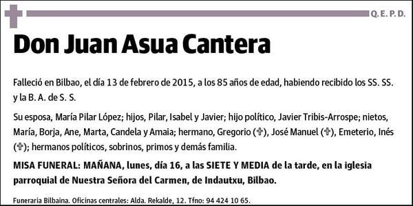 ASUA CANTERA,JUAN