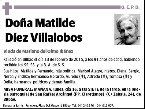 DIEZ VILLALOBOS,MATILDE