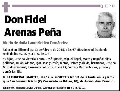 ARENAS PEÑA,FIDEL