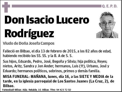 LUCERO RODRIGUEZ,ISACIO