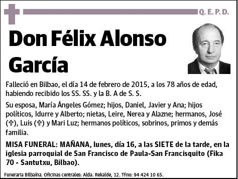 ALONSO GARCIA,FELIX