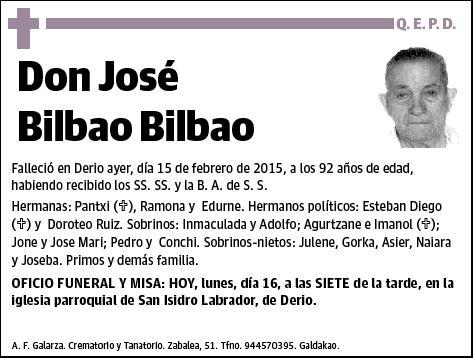 BILBAO BILBAO,JOSE