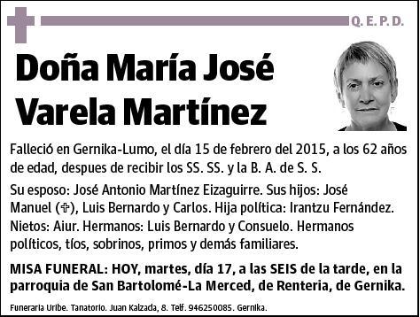 VARELA MARTINEZ,MARIA JOSE