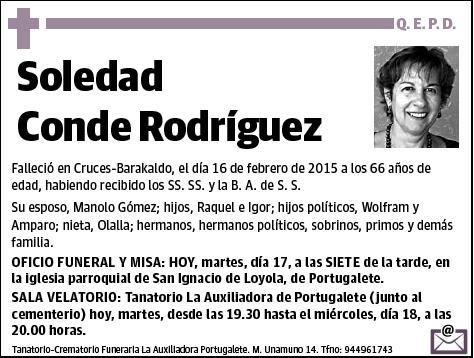 CONDE RODRIGUEZ,SOLEDAD