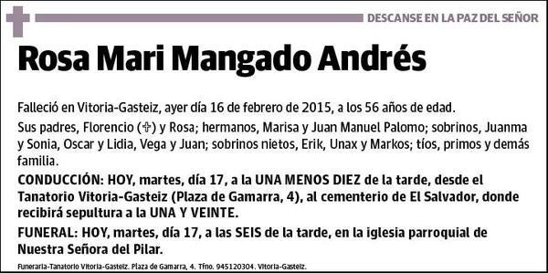 MANGADO ANDRES,ROSA MARI