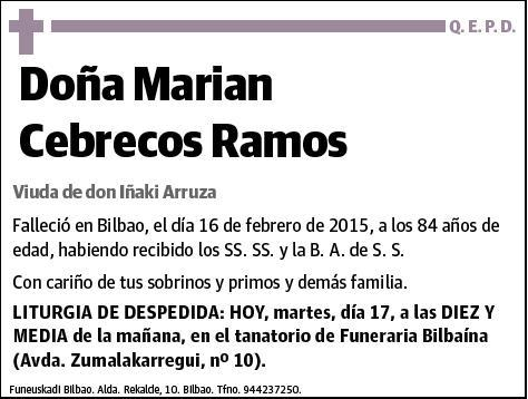 CEBRECOS RAMOS,MARIAN