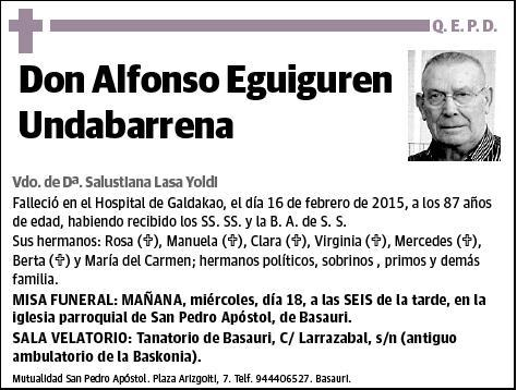 EGUIGUREN UNDABARRENA,ALFONSO