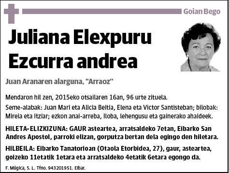 ELEXPURU EZCURRA,JULIANA