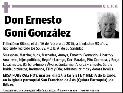 GONI GONZALEZ,ERNESTO