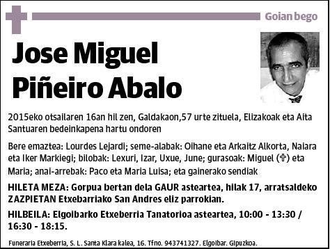 PIÑEIRO ABALO,JOSE MIGUEL