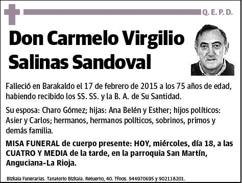 SALINAS SANDOVAL,CARMELO VIRGILIO