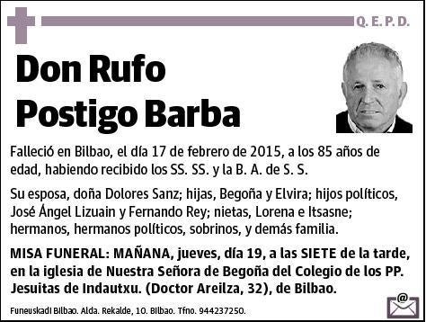 POSTIGO BARBA,RUFO