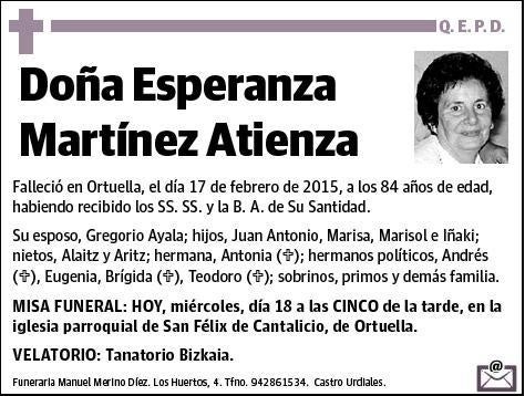 MARTINEZ ATIENZA,ESPERANZA