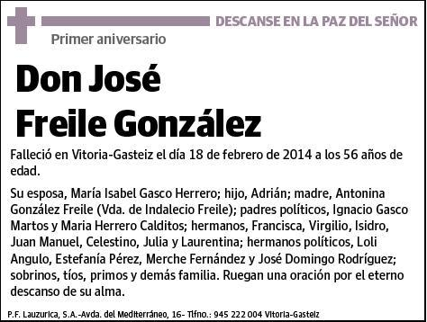 FREILE GONZALEZ,JOSE