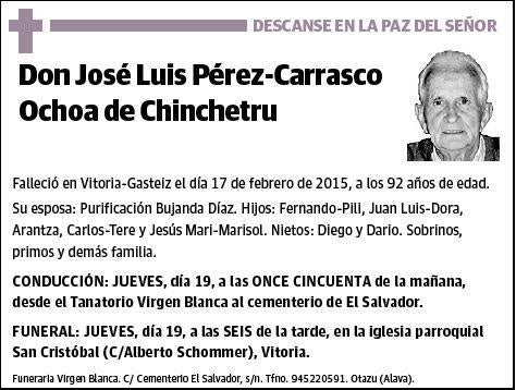 PEREZ- CARRASCO OCHOA DE CHINCHETRU,JOSE LUIS