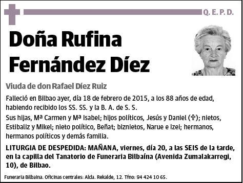 FERNANDEZ DIEZ,RUFINA