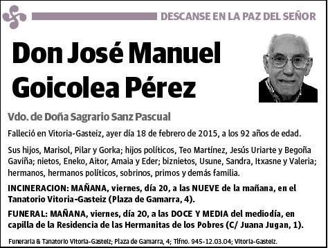 GOICOLEA PEREZ,JOSE MANUEL