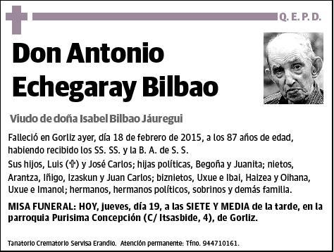 ECHEGARAY BILBAO,ANTONIO