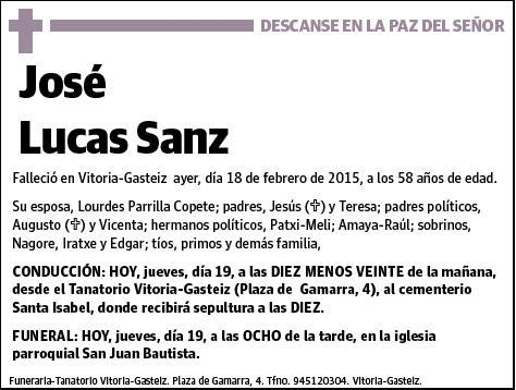 LUCAS SANZ,JOSE