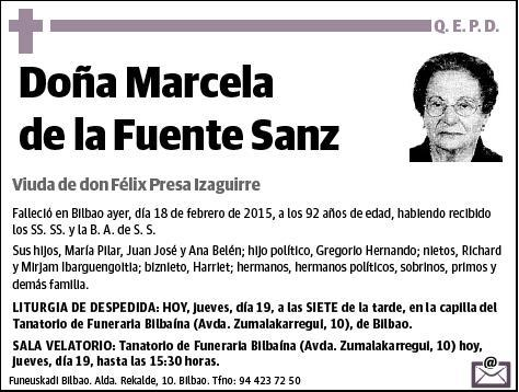 DE LA FUENTE SANZ,MARCELA