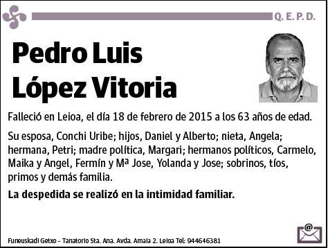 LOPEZ VITORIA,PEDRO LUIS