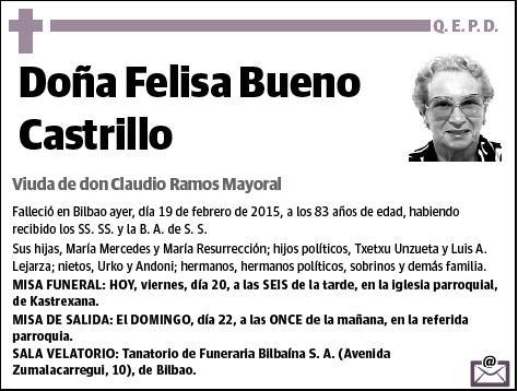 BUENO CASTRILLO,FELISA