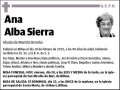 ALBA SIERRA,ANA