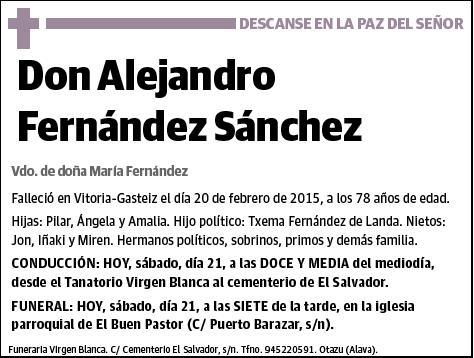 FERNANDEZ SANCHEZ,ALEJANDRO