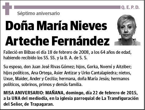 ARTECHE FERNÁNDEZ,MARIA NIEVES