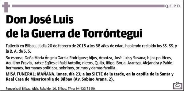 DE LA GUERRA DE TORRONTEGUI,JOSE LUIS